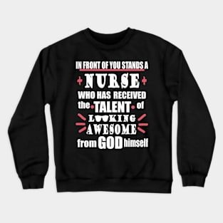 Nurse Hospital Team Care Crewneck Sweatshirt